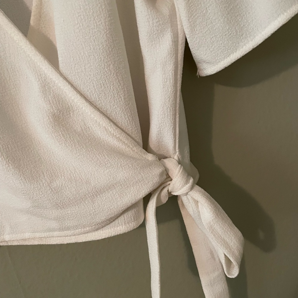 Xhilaration Tie Front Blouse - Size S - Picture 2 of 7